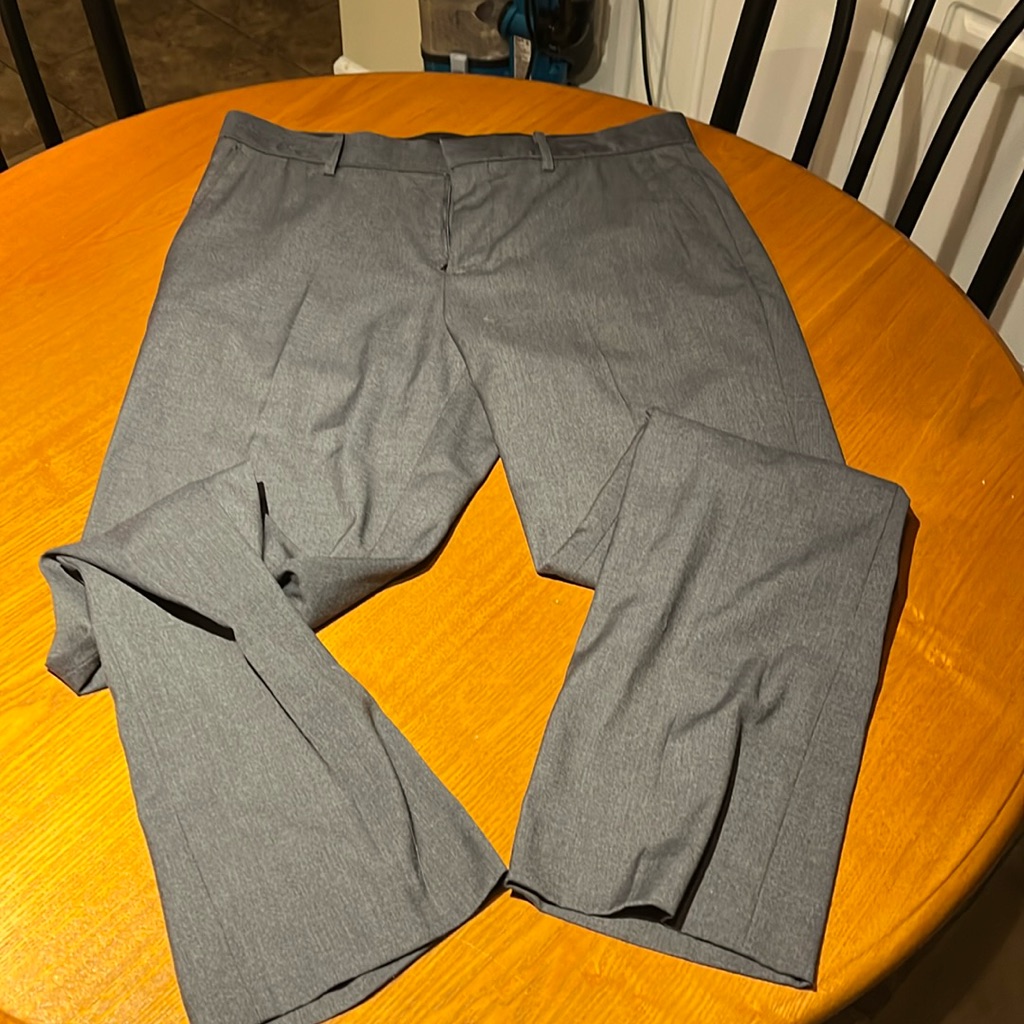 Mens Gray Trousers 34 X 34